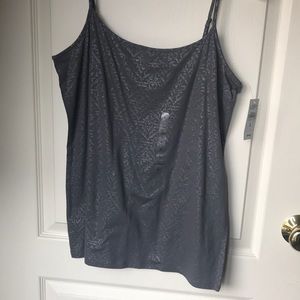 Women’s gray camisole with adjusted straps. Size large